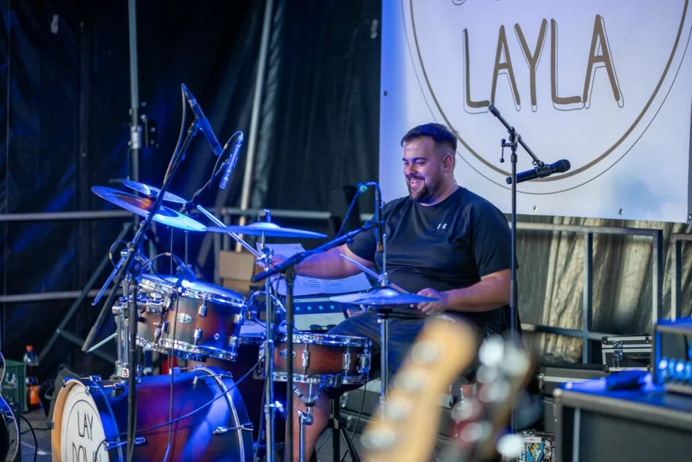 Lay Down Layla Backstage vor dem Auftritt