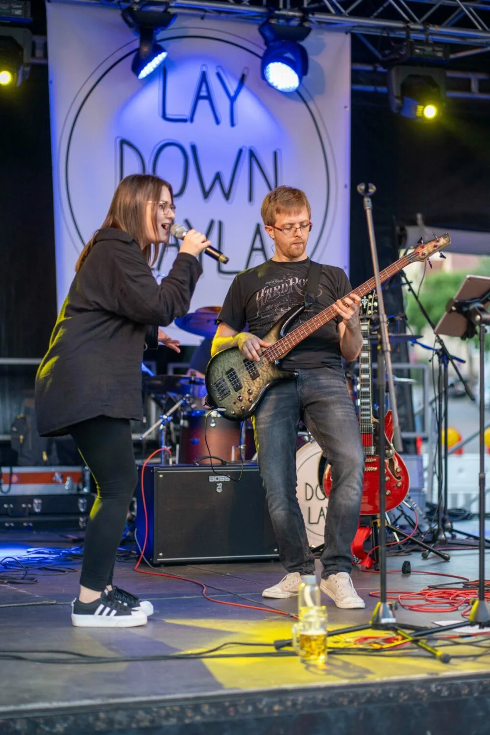 Open-Air-Konzert von Lay Down Layla im Sommer